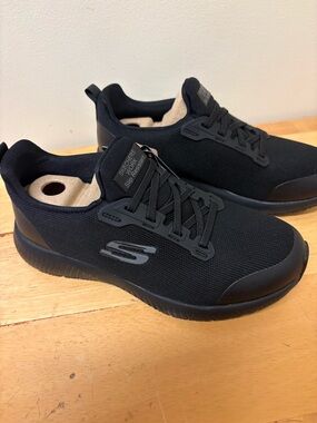 Skechers Black Slip-Resistant Athletic Sneakers